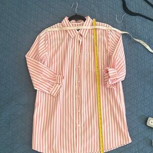 Lands' End Pink and White Striped Tunic